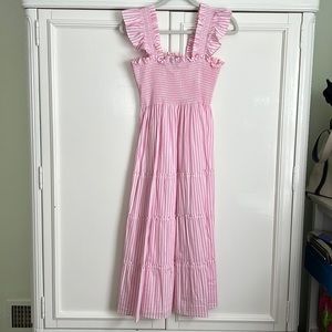 White & Pink Striped Hill House Home Nap Dress size small